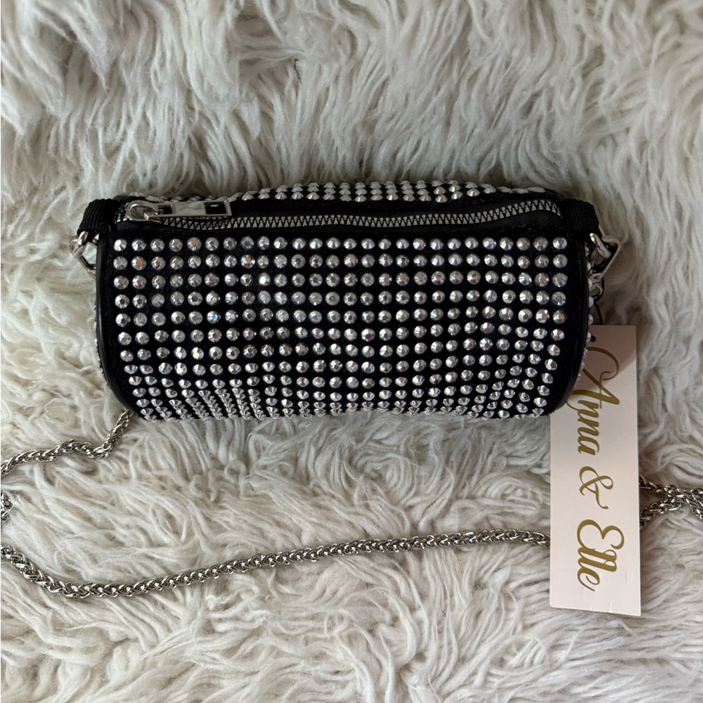 Black and Silver Studded Women's Bag